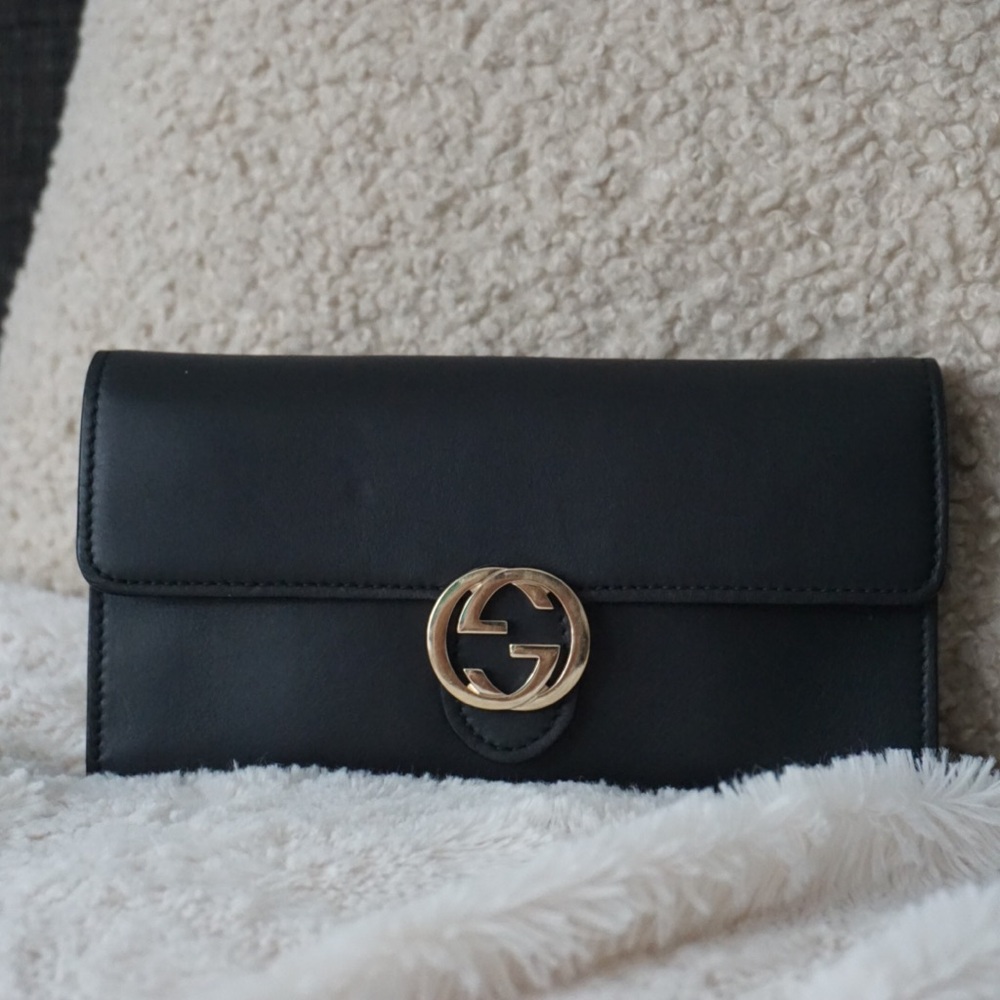 Gucci Black Leather Wallet